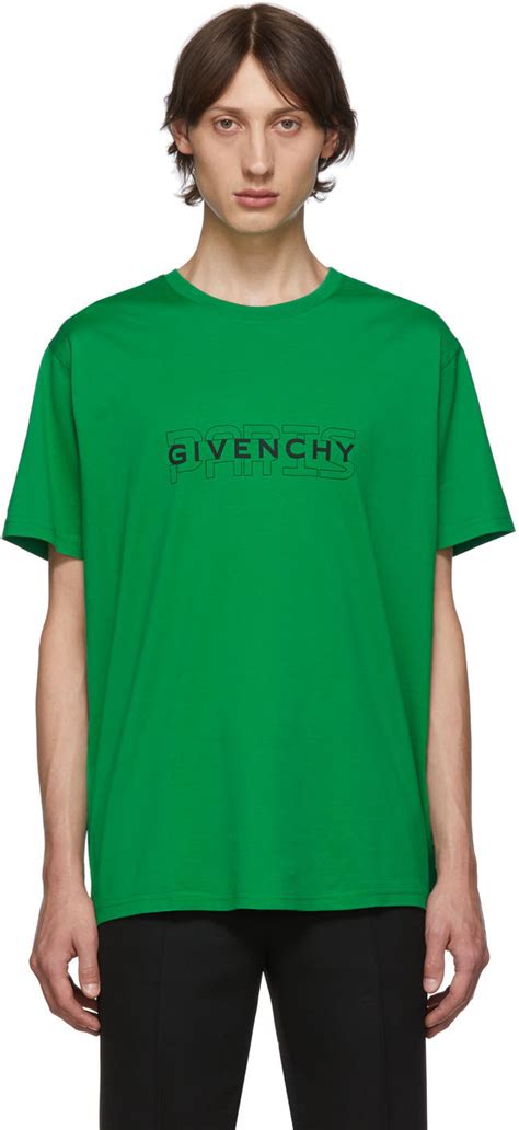 t shirt givenchy green|givenchy graphic crewneck t shirt.